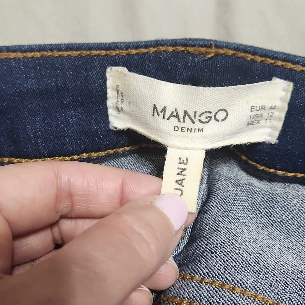 Mango Jane Skinny Jeans EUC European sz 12 - Picture 4 of 6